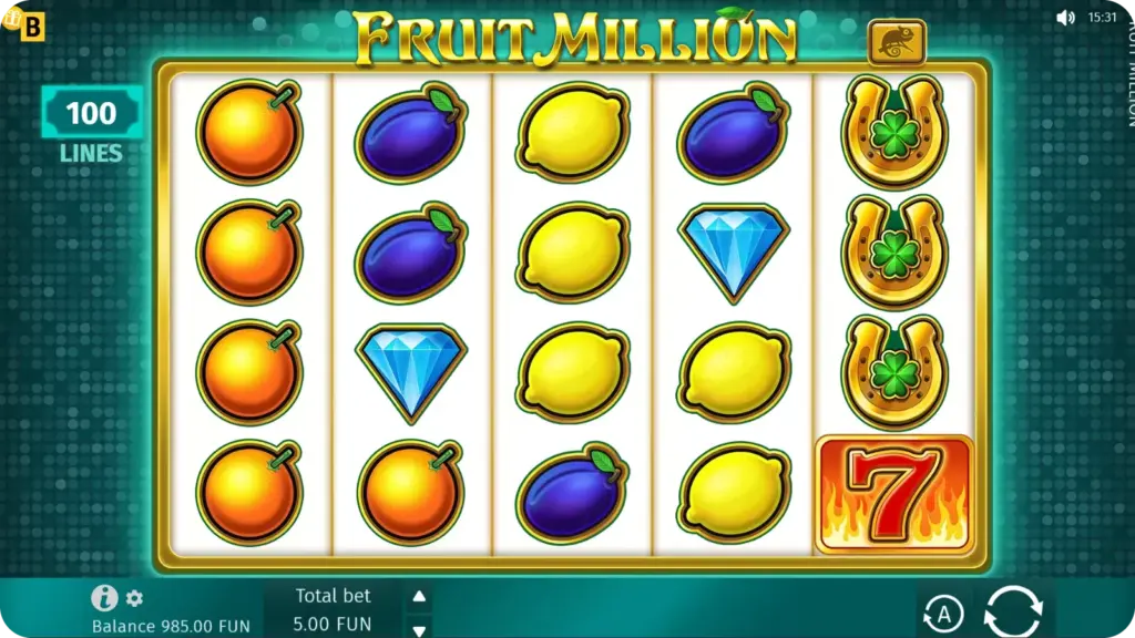 Special Features in Fruit Million game